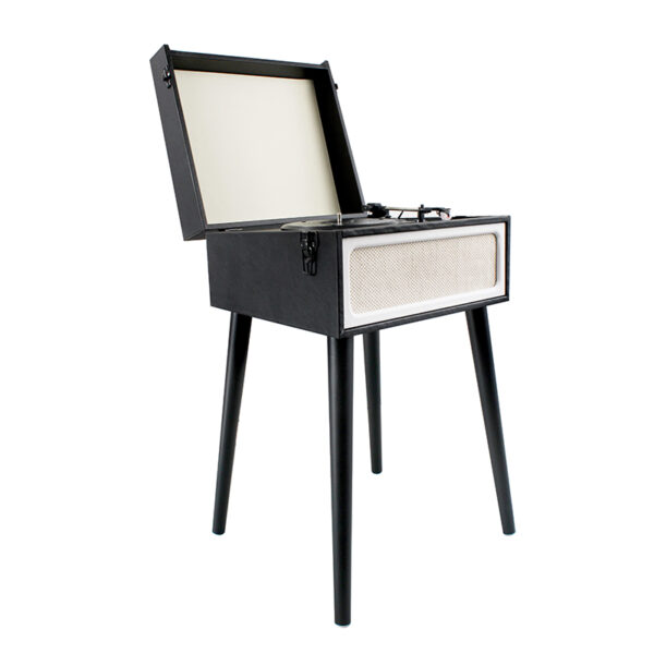 Vintage-style Record Player with Built-in Speakers and Stand - Image 5