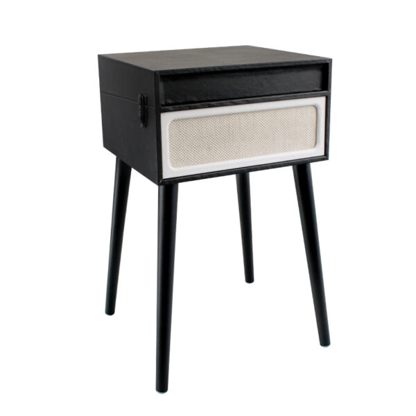 Vintage-style Record Player with Built-in Speakers and Stand - Image 4